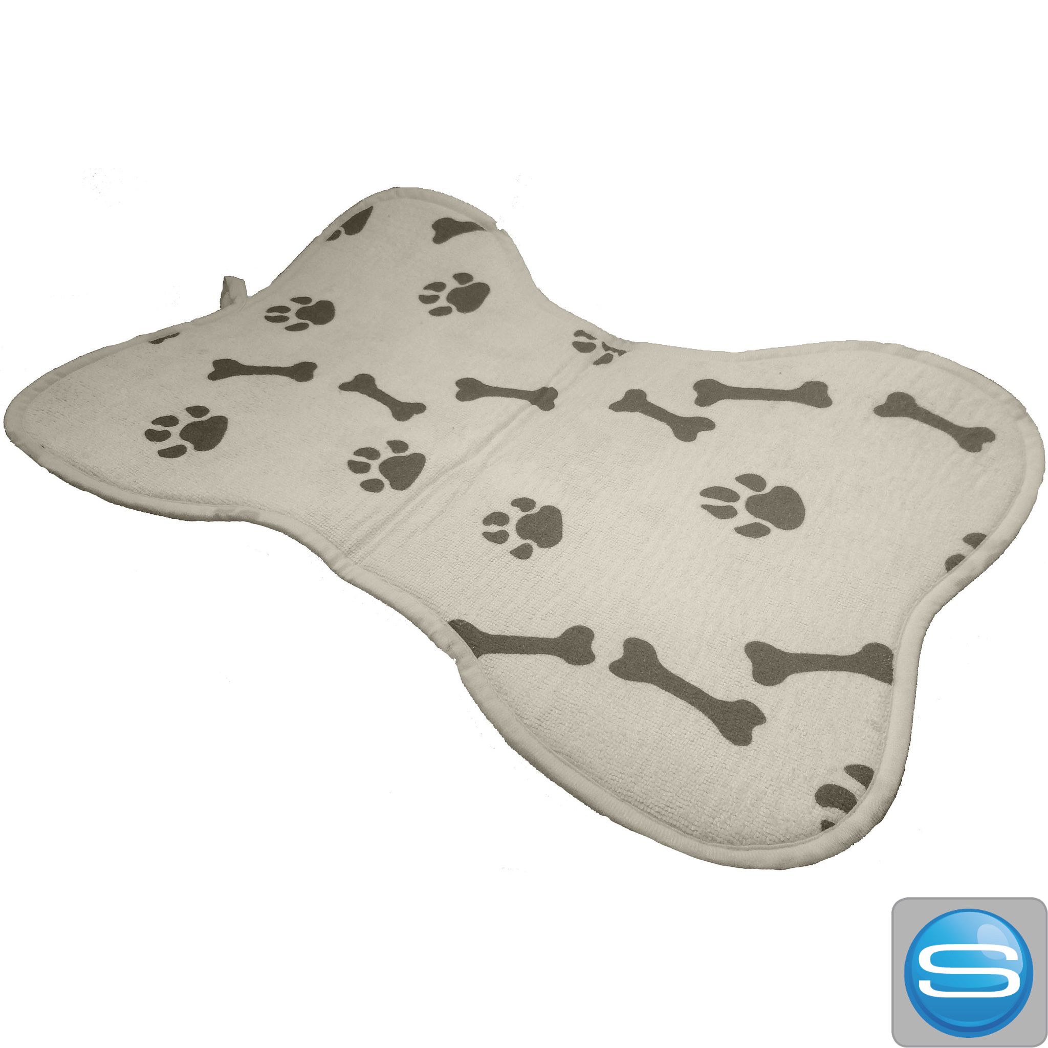 Hunde-Reisematte mit Knochenmuster