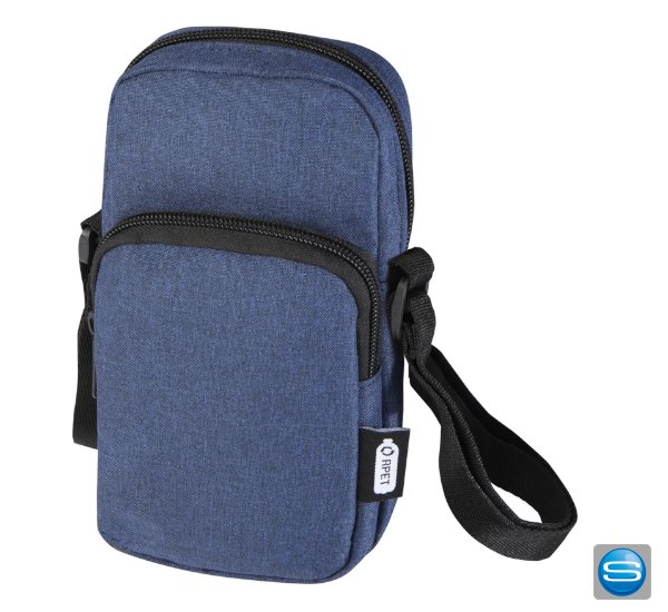 Handytasche aus recyceltem GRS-Material mit Logo Handytasche aus recyceltem GRS-Material mit Logo