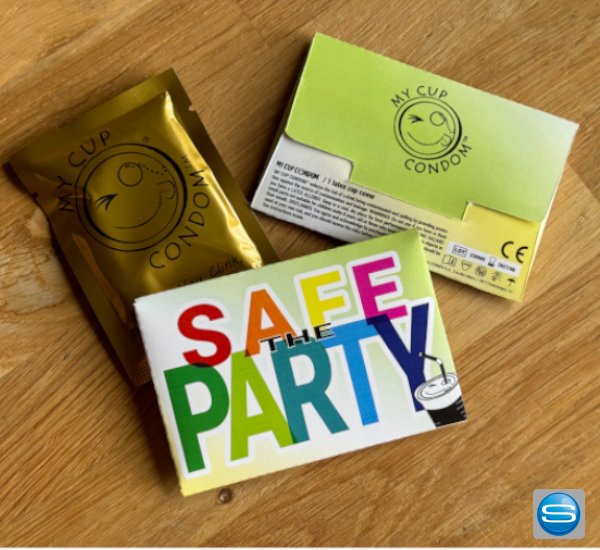Becherabdeckung von My Cup Condom™ als Streuartikel