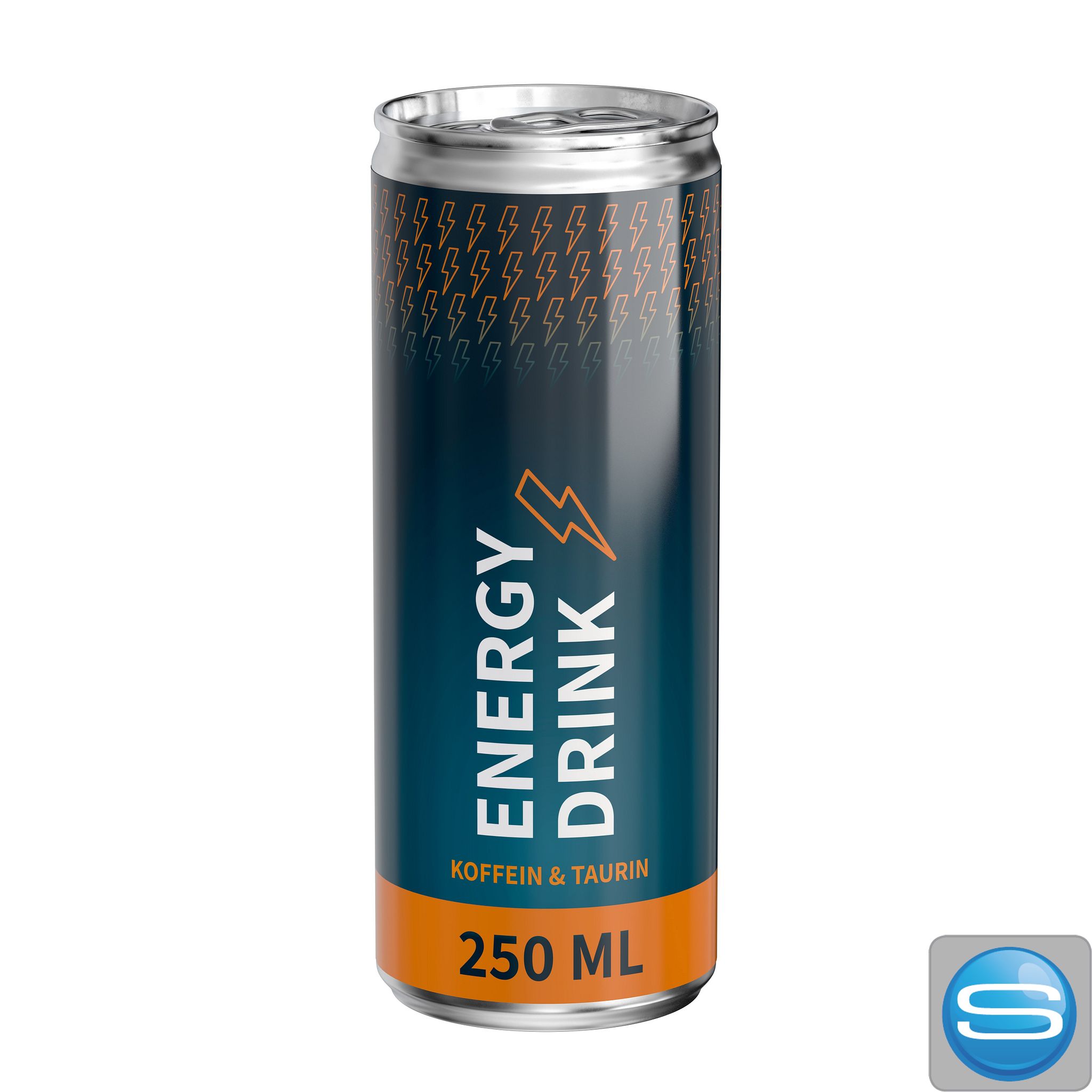 Energy Drink Dose 250ml bedruckt als Werbeartikel mit Logo