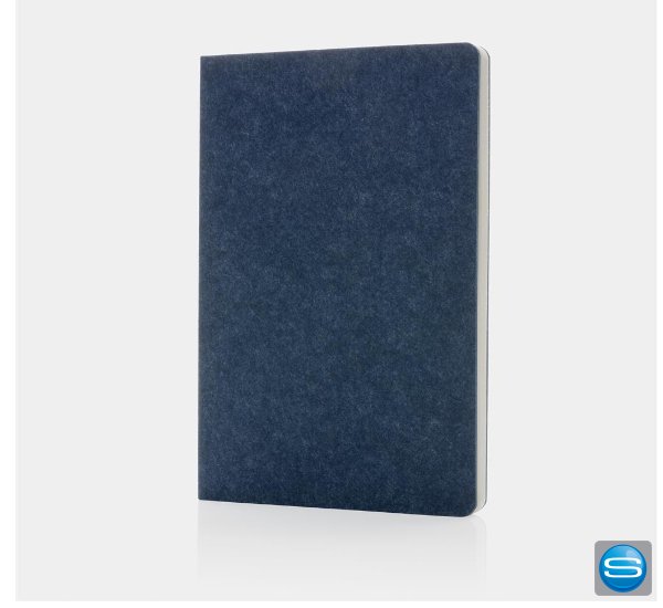 A5 Notizbuch aus recyceltem Filz mit Ihrem Logo