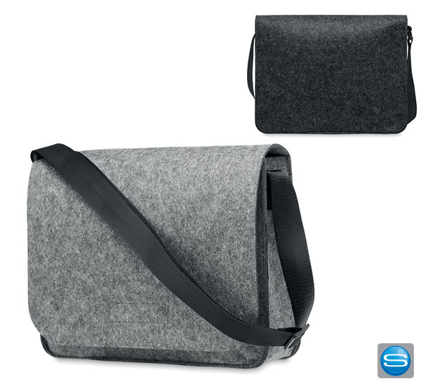 recycling-umhaengetaschen-mit-logo Filz Umhängetasche aus RPET mit eigenem Logodruck