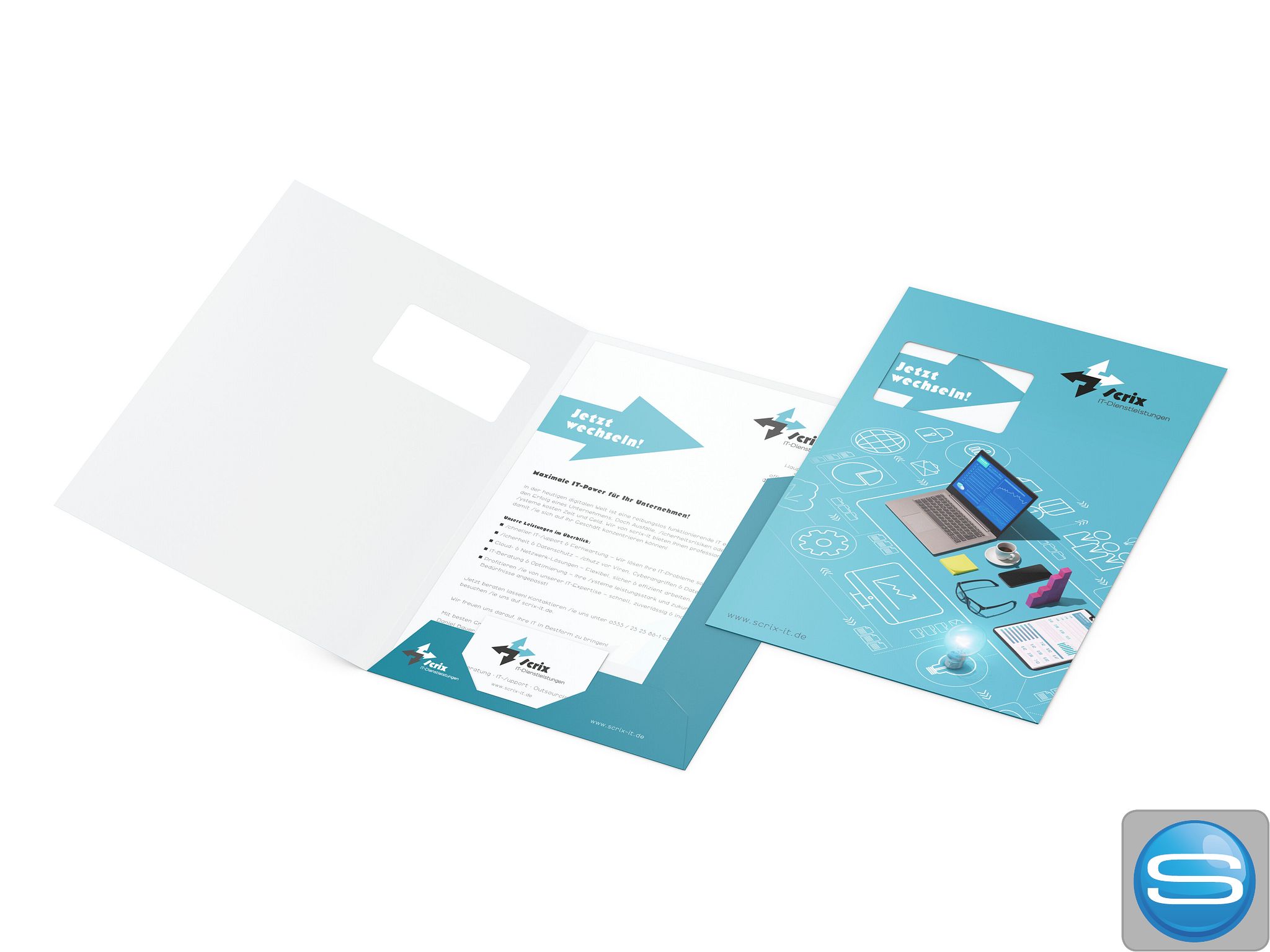 Präsentationsmappe A4 Bestseller mit Logodruck