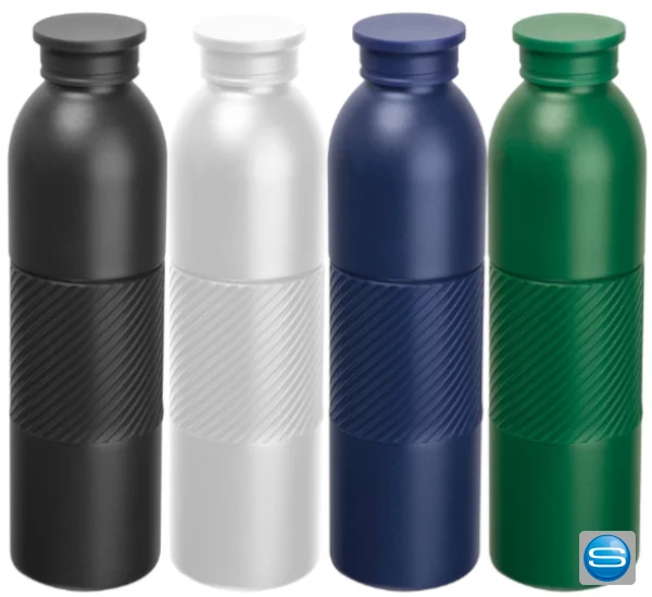 Doppelwandige Edelstahl Vakuum-Trinkflasche 600 ml mit Gravur