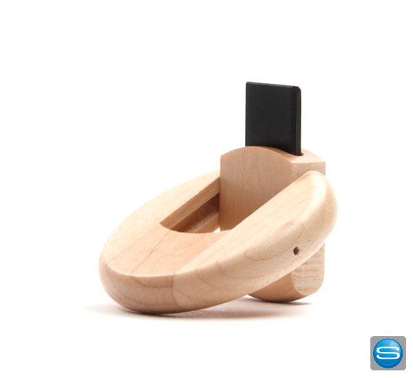 Verschließbaren USB Stick aus Holz bedrucken