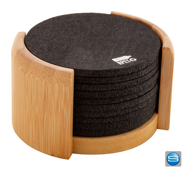 Individuelles RPET Untersetzer-Set als Kundenpräsent Individuelles RPET Untersetzer-Set als Kundenpräsent