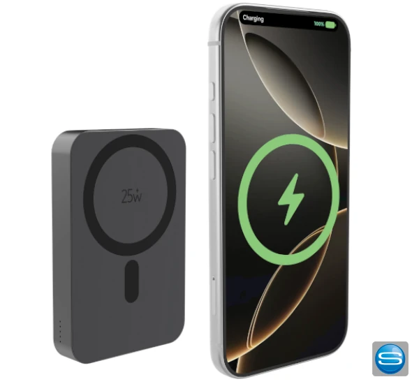 10.000 mAh Wireless Powerbank 25W mit Logodruck