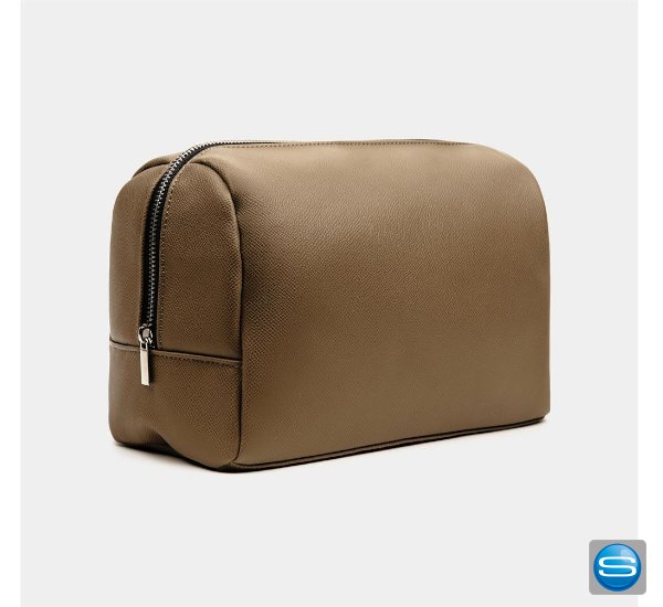 Stilvolle Kulturtasche aus RCS recyceltem PU als Werbemittel Stilvolle Kulturtasche aus RCS recyceltem PU als Werbemittel