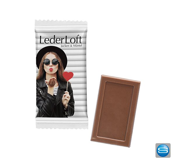 Midi-Schokoladen-Täfelchen im Flowpack