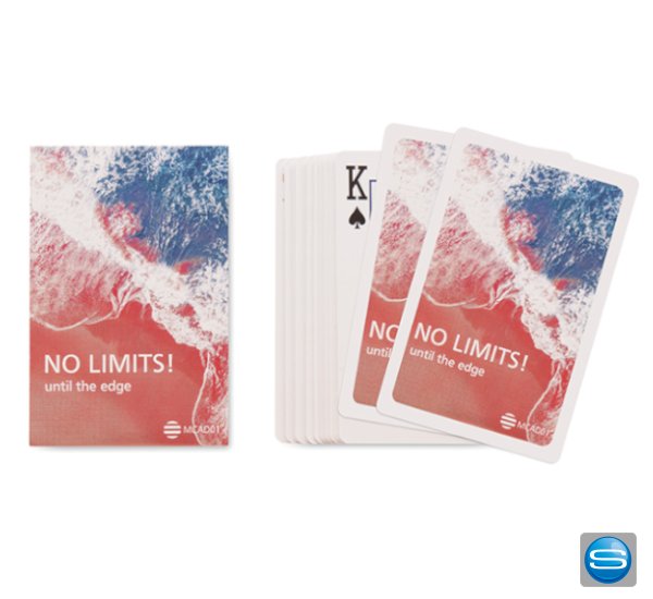 32 Spielkarten mit Kundendesign auf 1 Seite