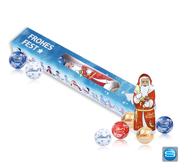 lindt-weihnachtsgeschenk-mit-logo Weihnachtsparade von Lindt mit Ihrem Logo bedrucken