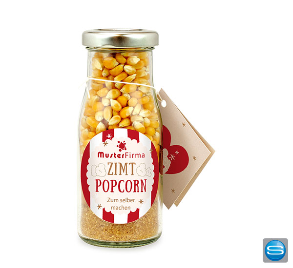 Zimt Popcorn - DIY Flasche als schönes Give Away