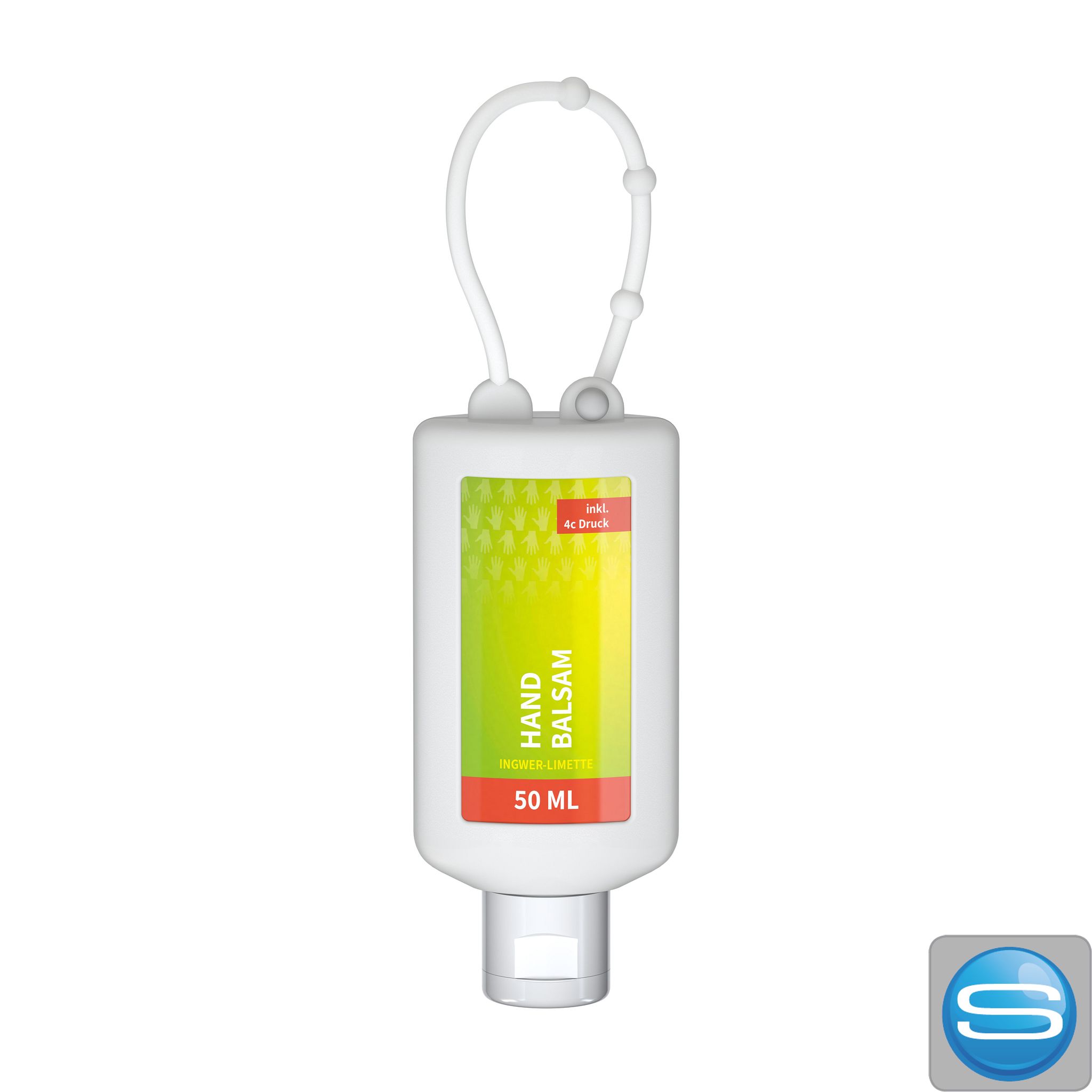 Handbalsam 50 ml Bumper mit Body Label als Werbeartikel