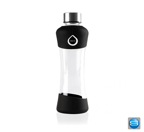 Equa_glasflasche_individuell EQUA Glasflasche mit Silikon-Cover und individuellem Logo
