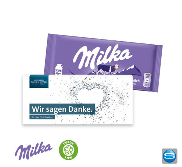 milkaschokolade-als-give-away-persoenlich-gestaltet Milka Schokolade als zartes Werbegeschenk mit individuellem Logodruck