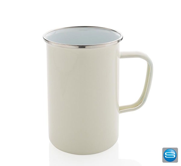 vintage-becher-bedruckenYxKOTQYCJsPEJ Vintage Emaille Becher in XL als Werbegeschenk