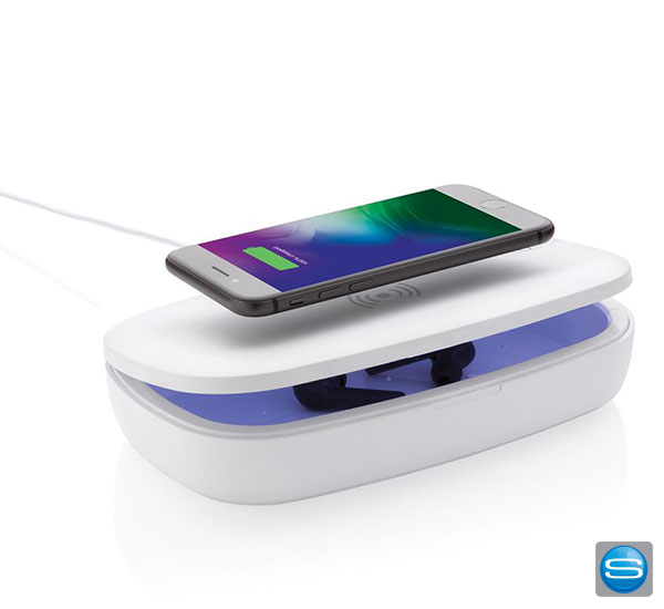 uv-sterilisator-bedrucken UV-Sterilisator & Wireless Charger als Werbegeschenk