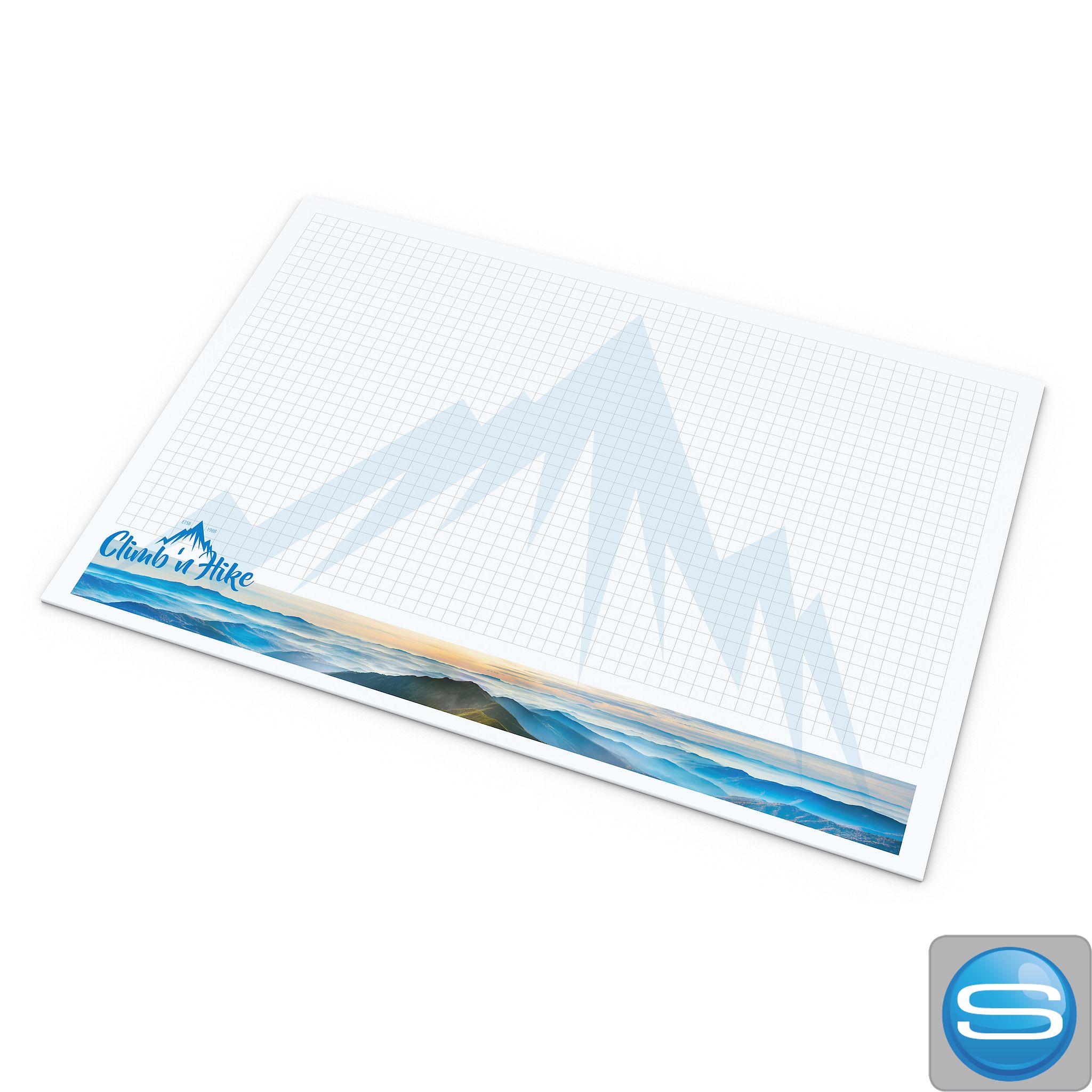 Schreibtischunterlage A2 als Werbegeschenk mit eigenem Logo