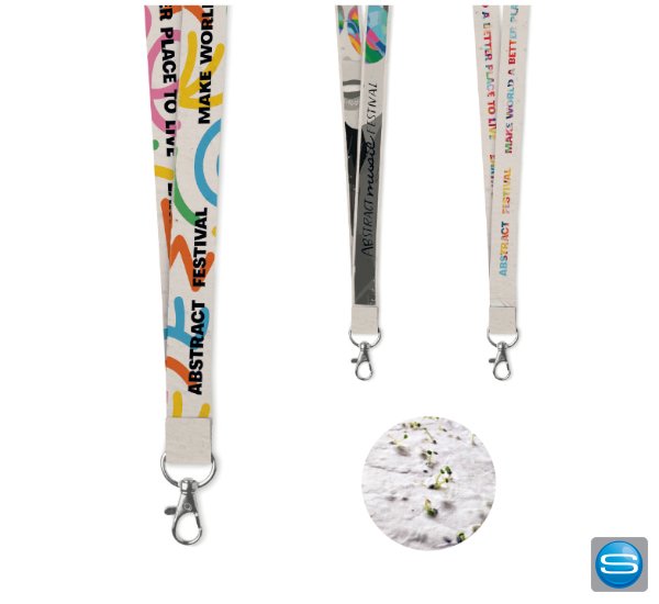 Lanyard aus Samenpapier mit Ihrem Motiv Lanyard aus Samenpapier mit Ihrem Motiv