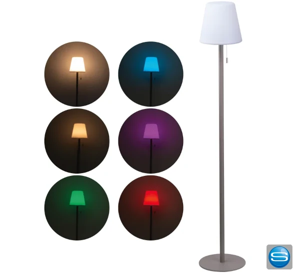 Outdoor-Lampe mit Farbwechsel und Logogravur