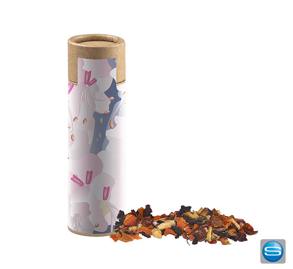 Tee in der bedruckbaren Eco Papprolle mit Ihrem Logo
