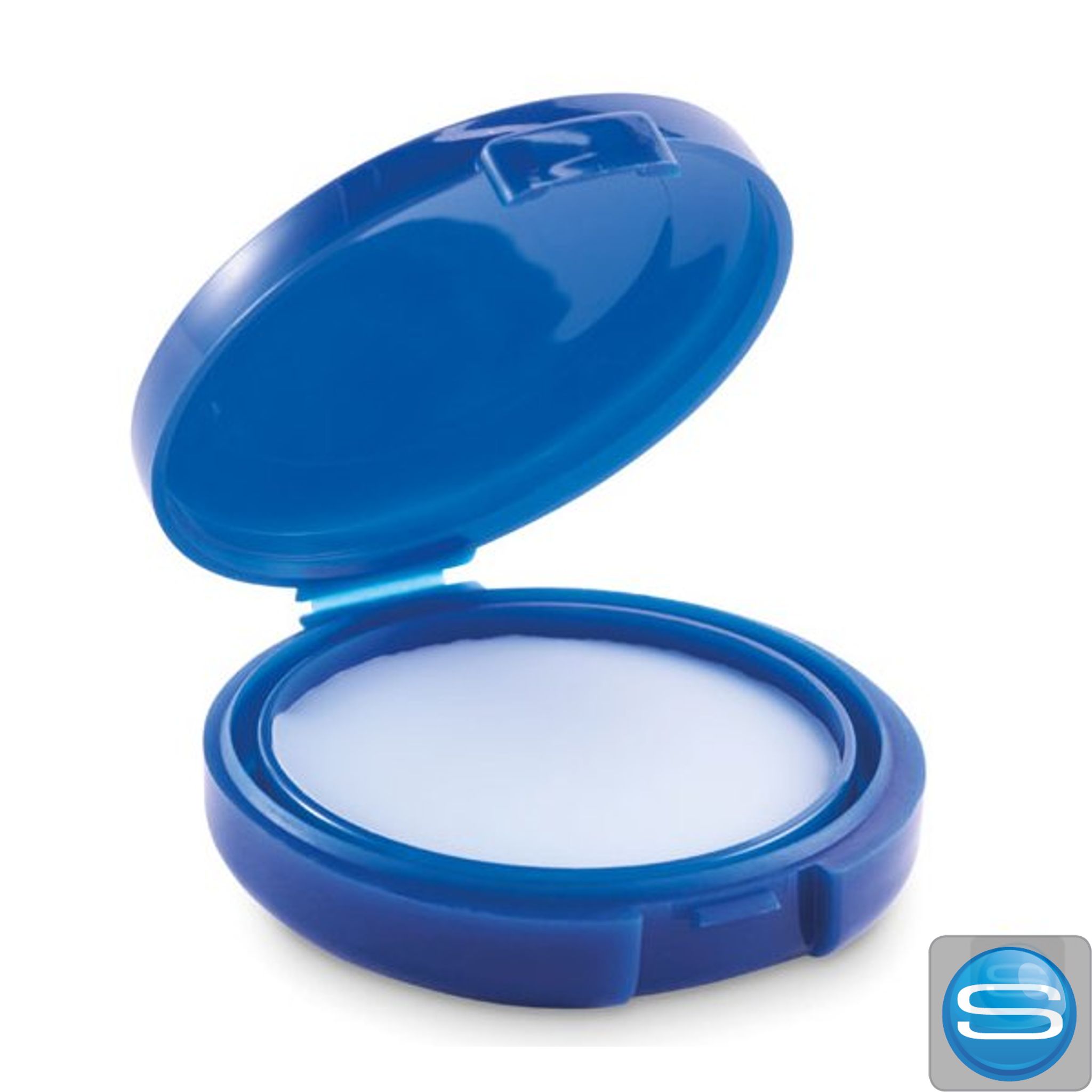 Lippenbalsam in runder Recycling-Dose als bedruckbares Giveaway