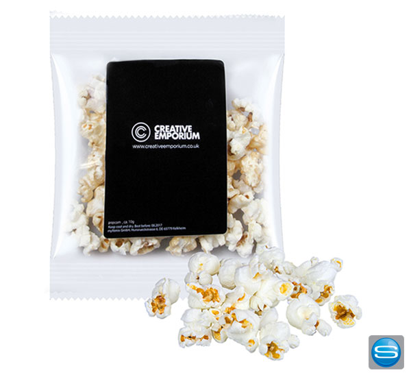 Popcorn mit bedruckbarem Etikett