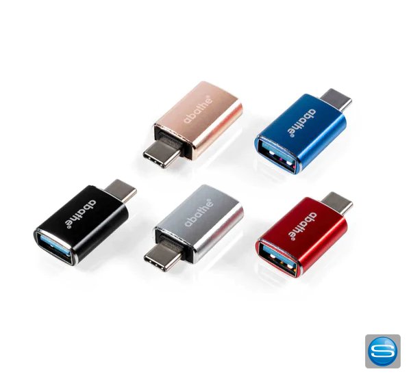 Gravierbarer mini USB-C auf USB-A Adapter als Give Away
