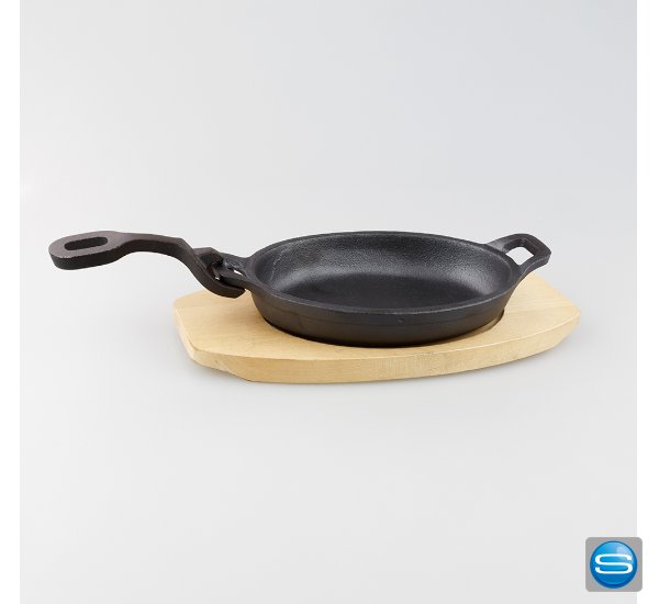 Gusseiserne Pfanne als Werbegeschenk