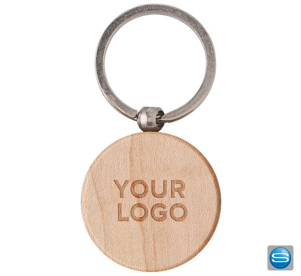 holz-anhaenger-mit-gravur Schlüsselanhänger 'Woody 1' aus Holz mit Ihrem Logo bedrucken