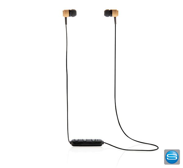 eco-bluetooth-bambus-ohrhoerer-als-werbeartikel-mit-logo-bedrucken Kabellose In-Ear Bluetooth Ohrhörer aus Bambus