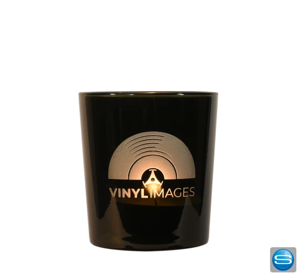 Glas-Windlicht mit individueller Logogravur