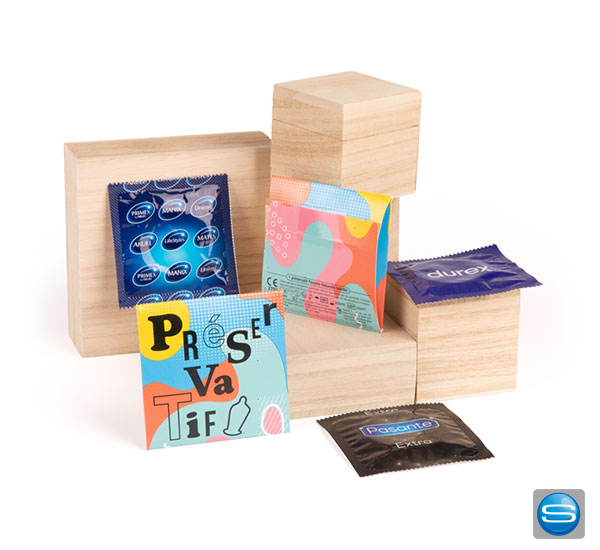 Kondom Briefchen individuell bedruckt als Streuartikel