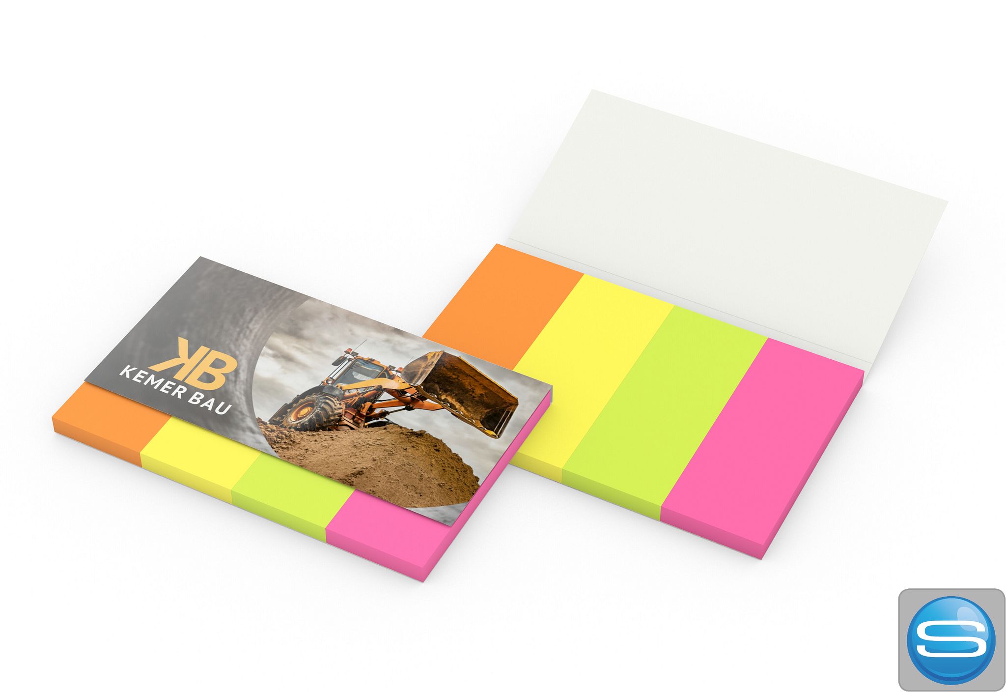 Haftmarker-Set Brillantmarker mit Logodruck