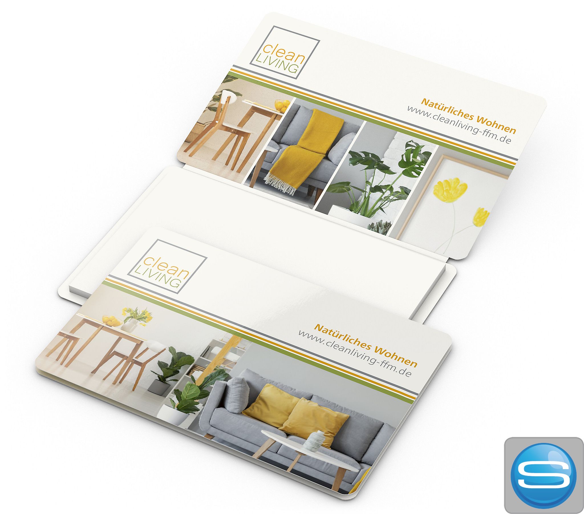 Haftnotizblock Multi-Card aus Recyclingpapier als Werbeartikel