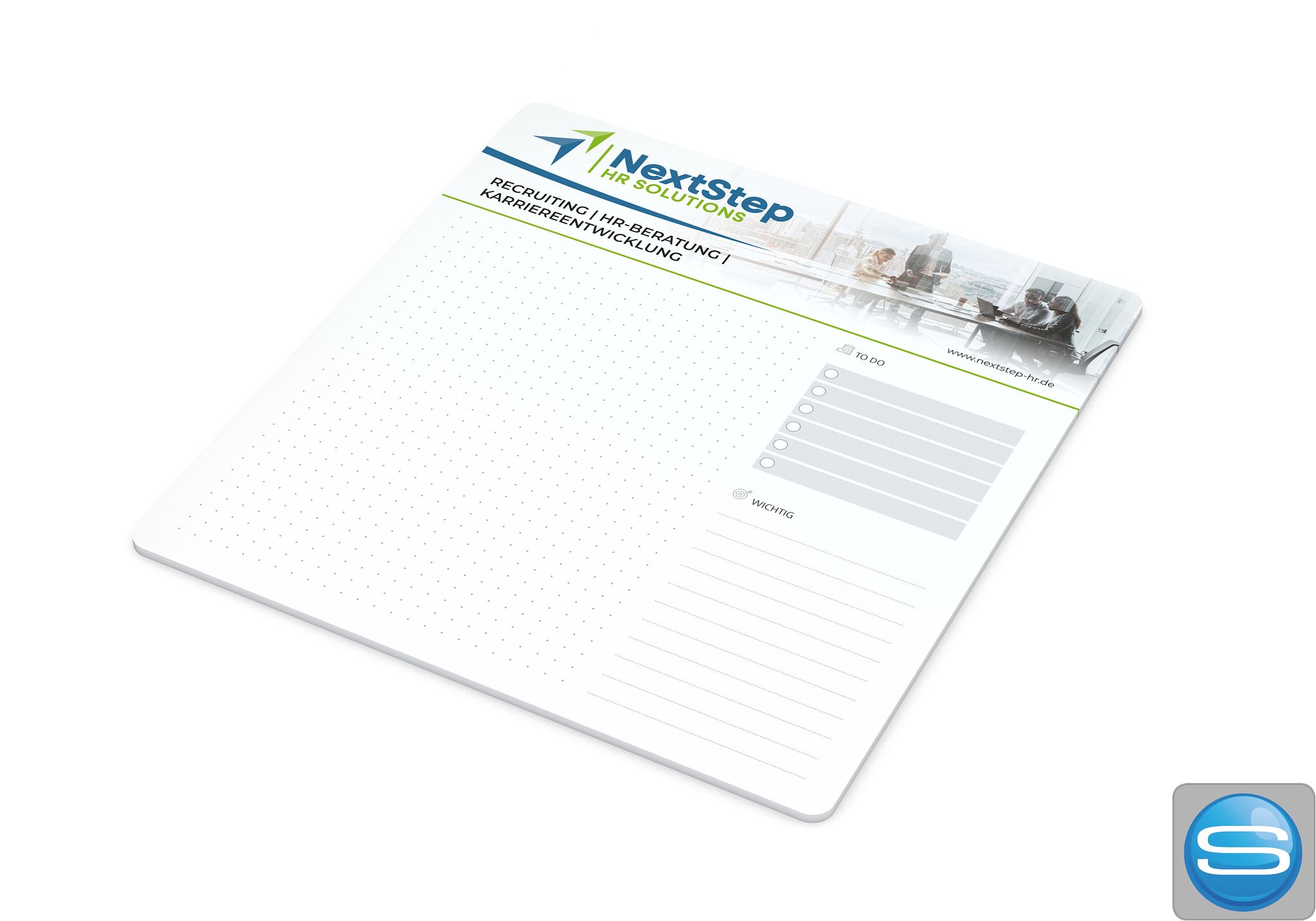 Haftnotiz-Mousepad Deskpad bedruckbar