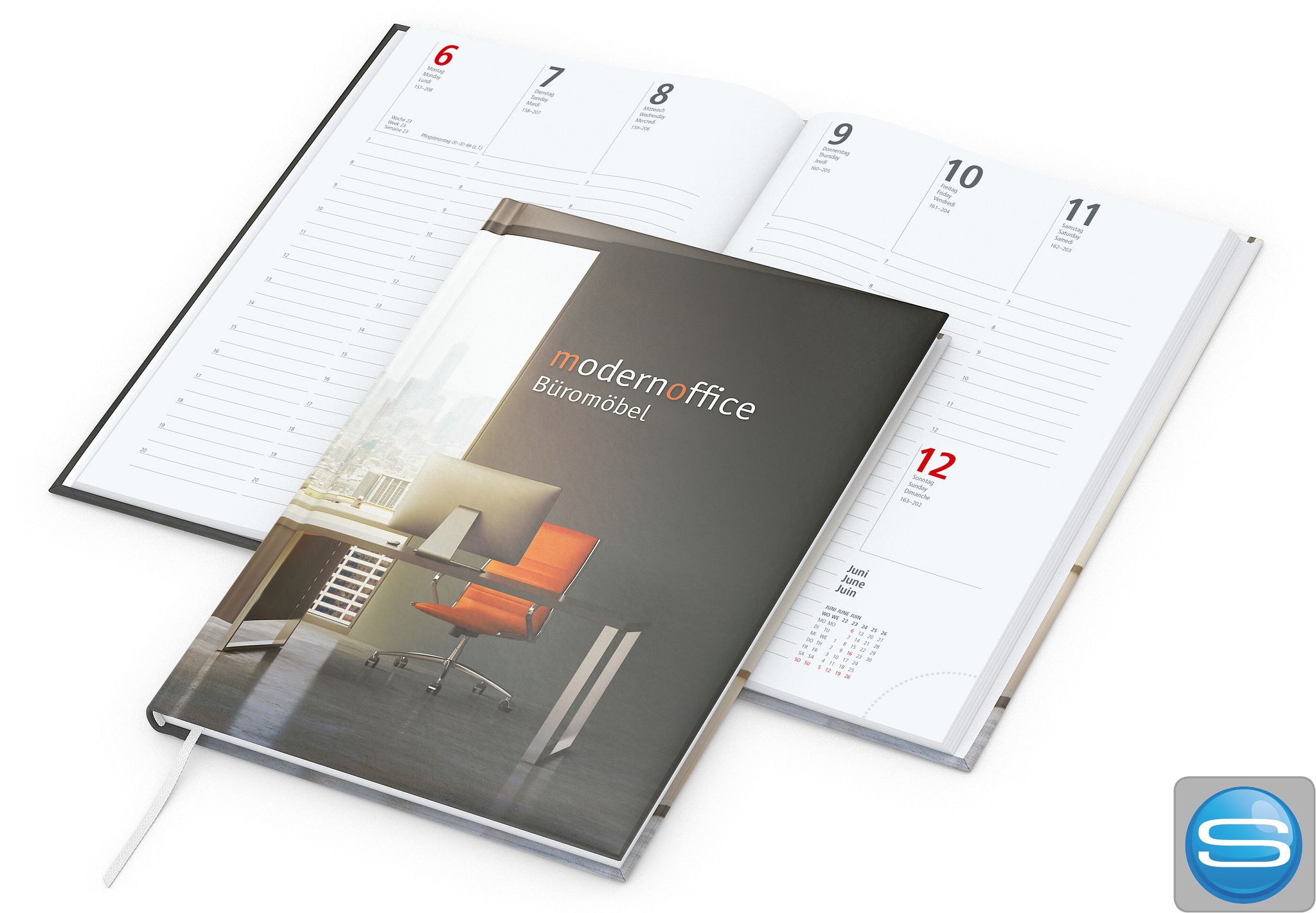 Wochenkalender Prestige A5 als personalisiertes Werbegeschenk