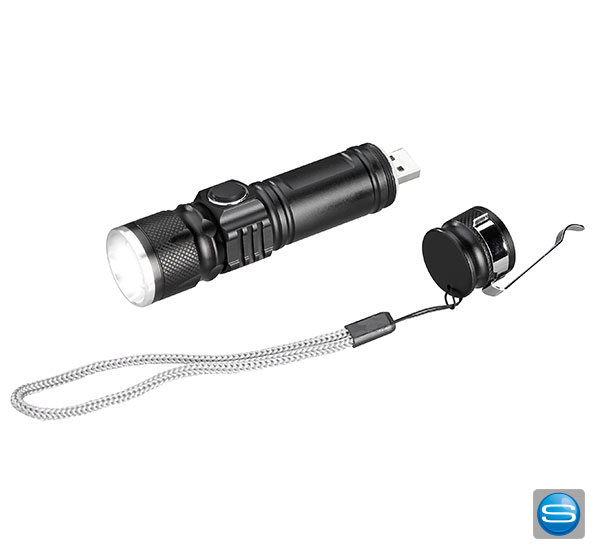 Aufladbare Taschenlampe als Werbeartikel