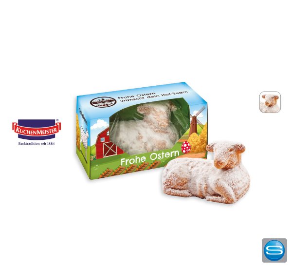 Osterlamm in Werbebox mit Ihrem Design