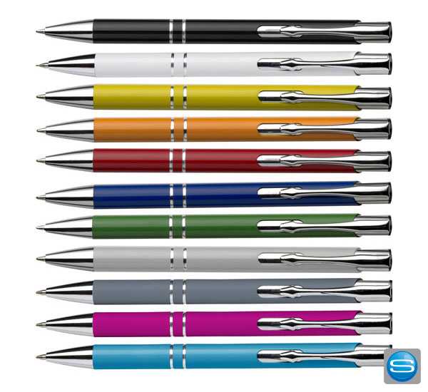 Aluminium Kugelschreiber in vielen Farben bedrucken