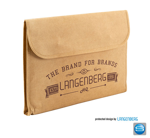 laptophuelle-als-werbegeschenk-mit-logodruck 15,6" Laptophülle aus waschbaren Jeans-Papier als Werbegeschenk mit Logodruck