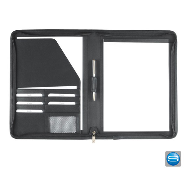 schreibmappe-a4-reissverschluss Preiswerte Schreibmappe als Werbegeschenk