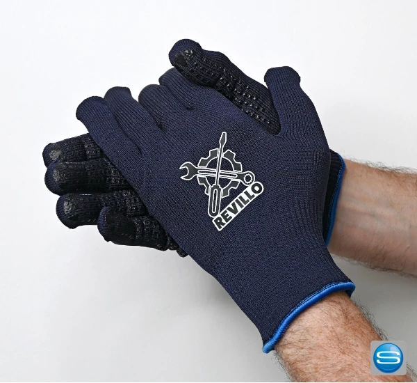 Arbeitshandschuhe in vielen Farben mit Ihrer eigenen Werbung