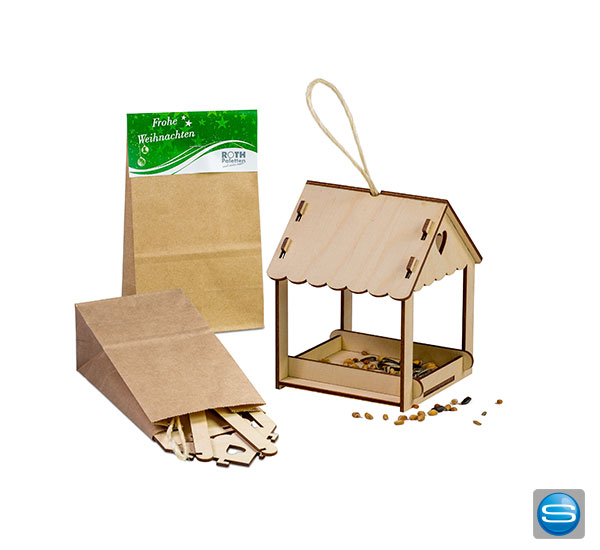 vogelhaus-bedrucke Vogelhäuschen mit Ihrem Logo