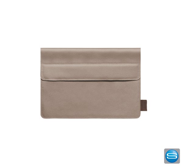 Laptoptasche aus recyceltem Leder mit Logo Laptoptasche aus recyceltem Leder mit Logo