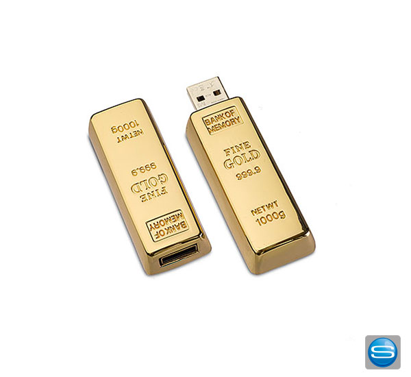 Edler-Goldbarren-USB-Stick mit individueller Gravur oder Aufdruck