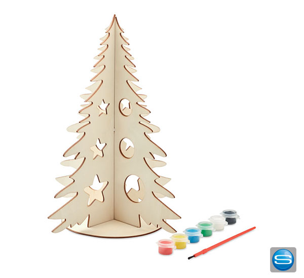 DIY Weihnachtsbaum aus Holz mit Ihrem Logo