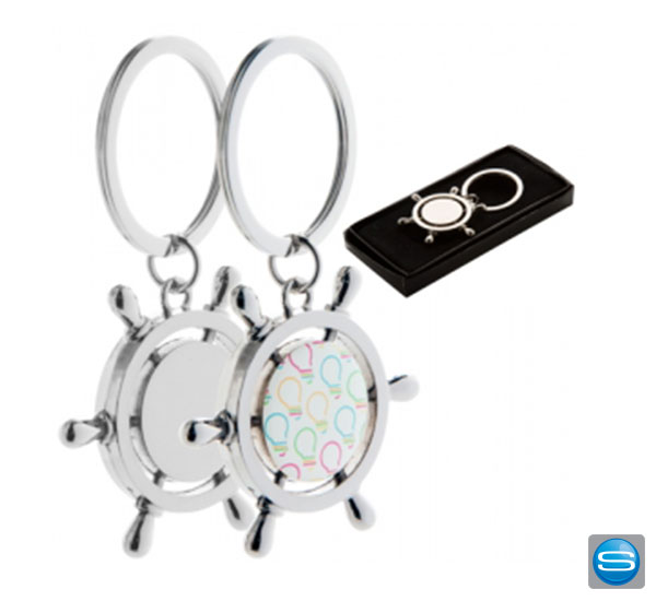 schluesselanhaenger-steuerrad-schiff-gravieren-oder-bedrucken Schlüsselanhänger "Steuerrad" als Werbegeschenk