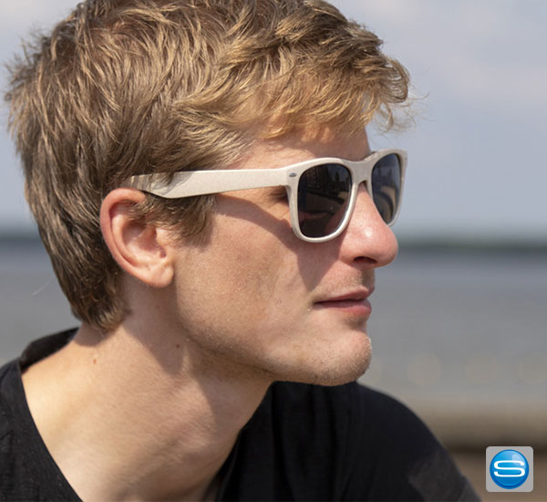 nachhaltige-sonnenbrille Weizenstroh Sonnenbrille als Werbeträger