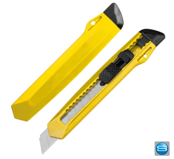 Robuster Cutter mit Feststellklinge und Logodruck